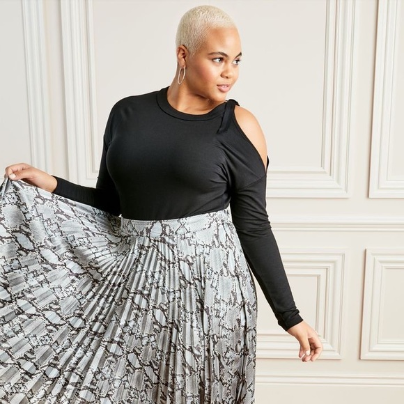 Stella & Dot Buckle Up Cold Shoulder Top Size M - Picture 4 of 7